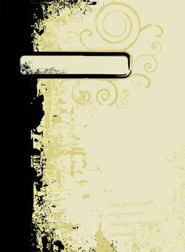 Abstract aged worn torn abstract background in subtle yellows with room fo... Stock Photos