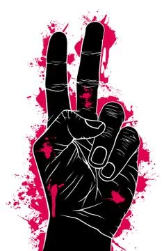 Abstract of aggression Illustrazione stock