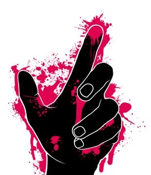 Abstract of aggression Stock Illustration