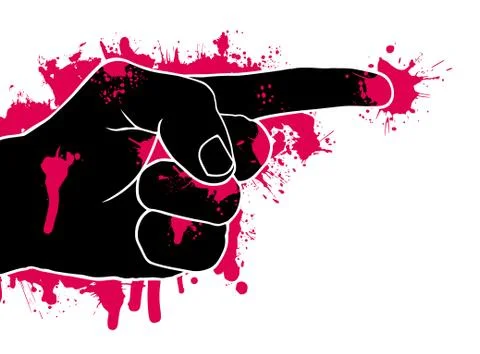 Abstract of aggression Stock Illustration