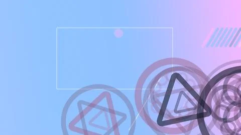 An abstract AI app interface shows translucent glowing icons and control sh.. 库存插图