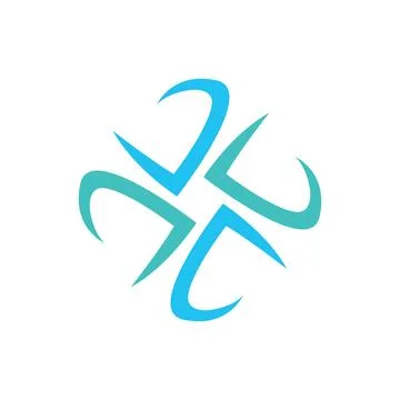 Abstract AI Application Logo Design Stock Illustration
