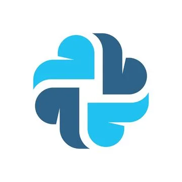 Abstract AI Application Logo Design Stock Illustration