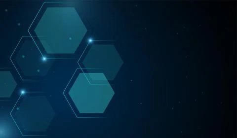 Abstract AI blue light lines on dark background with lighting effect vector.. Stock Illustration