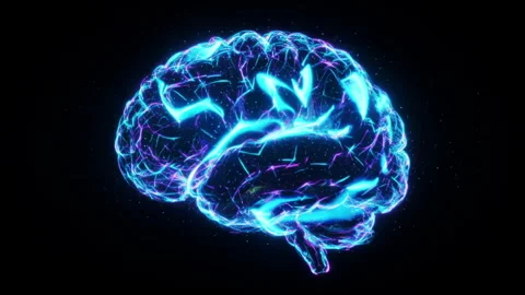 Abstract AI Brain Pulse Animation Background Stock Footage 328948579