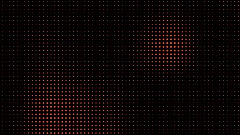 Abstract AI Data Processing Dot Grid Seamless Loop Background Stock Footage 345178882