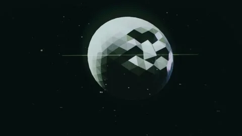 Abstract AI face morphing visualization Stock Footage 334422252