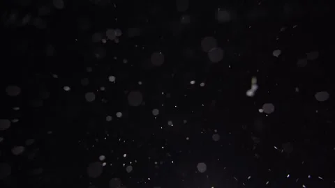 Abstract air bubbles and dust motion in the water isolated on black background 库存影片 272171374