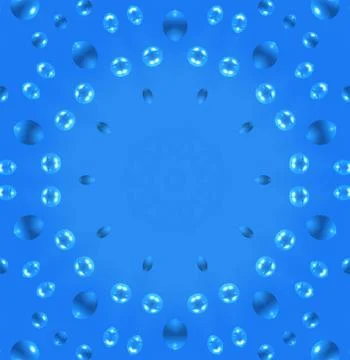 Abstract air bubbles pattern Illustrazione stock