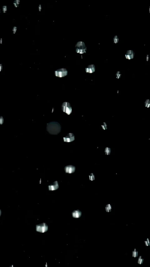 Abstract air bubbles in water 動画素材 283543480