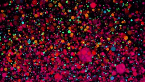 Abstract Airborne Dust Particle Overlay with Glowing Ambient Light 4K UHD Video stock 344014128