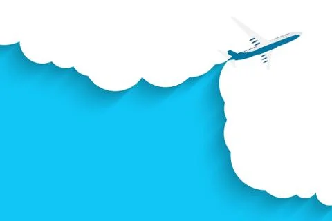Abstract Airplane Transportation Background. Vector Illustration Stock Illustration