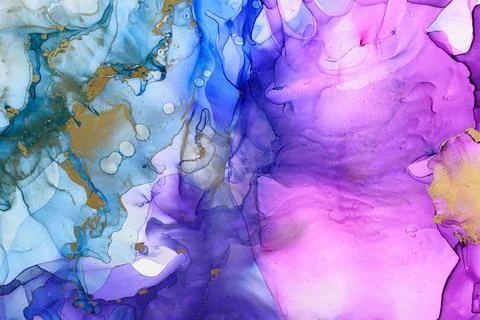 Abstract alcohol ink background Stock Illustration