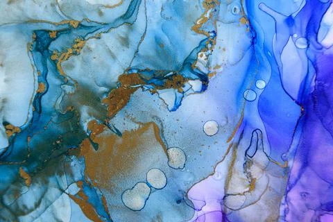 Abstract alcohol ink background Stock Illustration