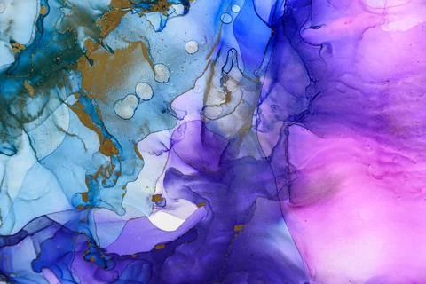 Abstract alcohol ink background Stock Illustration
