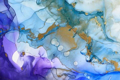 Abstract alcohol ink background Stock Illustration