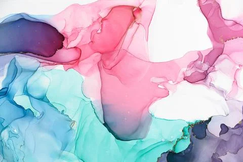 Abstract alcohol ink background Stock Photos