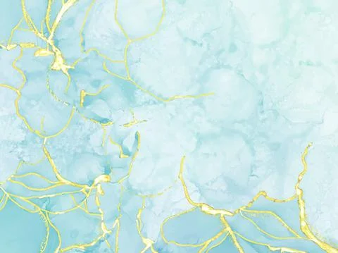 Abstract alcohol ink texture marble style background. Stock Illustration