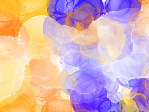 Abstract alcohol ink texture marble style background. Stock Illustration