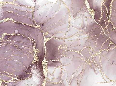 Abstract alcohol ink texture marble style background. Stock Illustration
