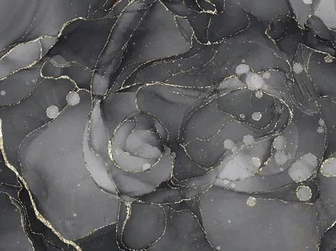 Abstract alcohol ink texture marble style background. Stock Illustration