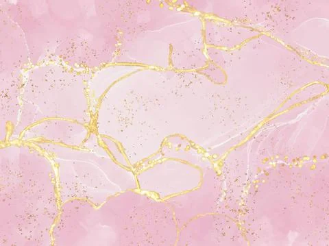 Abstract alcohol ink texture marble style background. Stock Illustration
