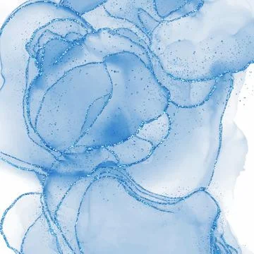 Abstract alcohol ink texture marble style background. Stock Illustration