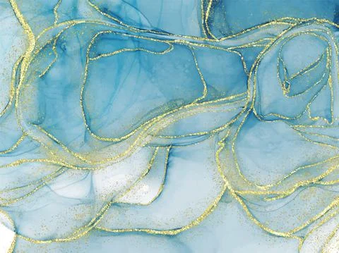 Abstract alcohol ink texture marble style background. Illustrazione stock