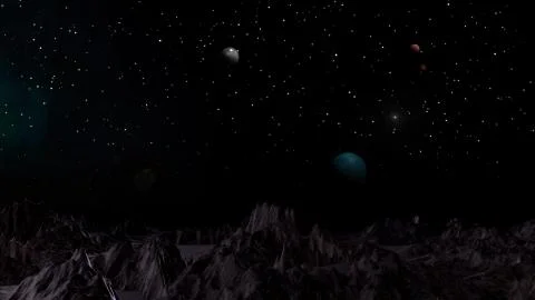 Abstract Alien Planet 스톡 일러스트