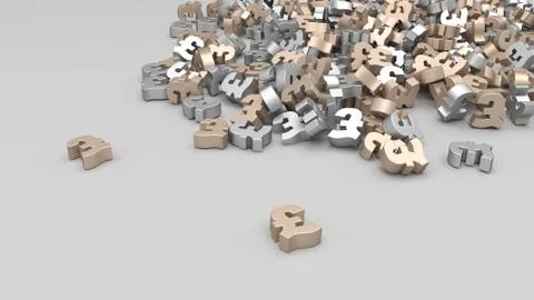 Abstract Alphabet Background Stock-Illustration