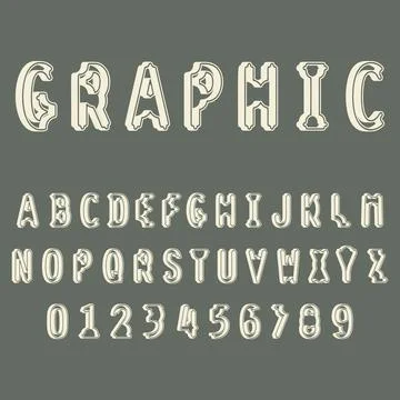 Abstract alphabet Stock Illustration