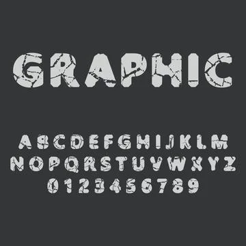 Abstract alphabet Stock Illustration