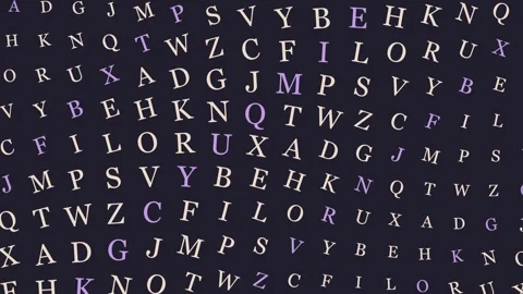 Abstract Alphabet Letter Pattern Background Stock Footage 344848748