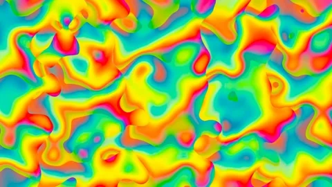 Abstract amazing liquid animation, Multicolor fluid pattern background. Stock Footage 304199080