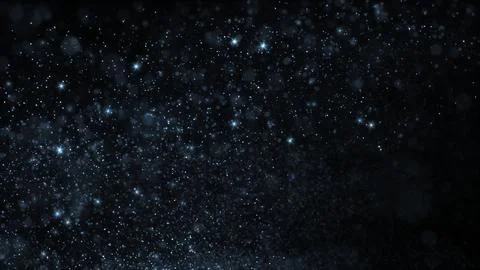 Abstract Ambient VJ Loop Background of Swirling Luminous Silver Particles Illustrazione stock