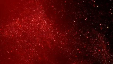 Abstract Ambient VJ Loop Background of Swirling Luminous Red Particles Illustrazione stock