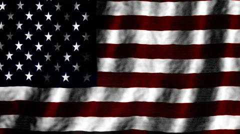 Abstract American flag animated loop Stock Footage