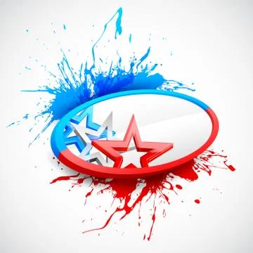 Abstract American Flag Background Stock Illustration