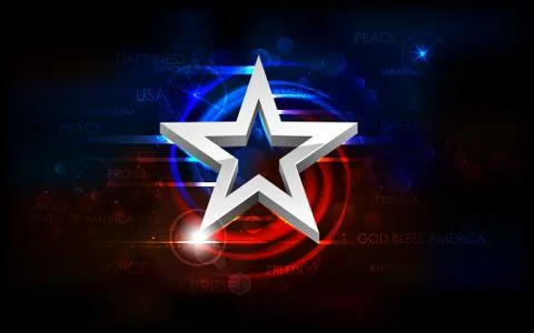 Abstract American Flag Background Stock Illustration