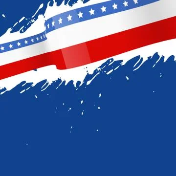 Abstract american flag background Stock Illustration