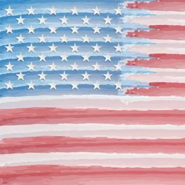 Abstract american flag Stock Illustration