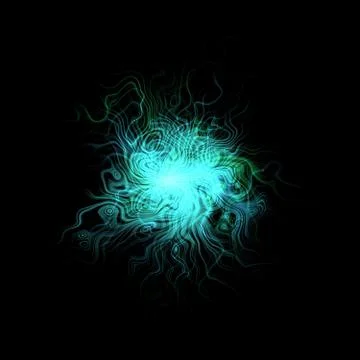 Abstract amoeba object 库存插图