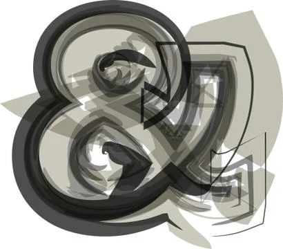 Abstract Ampersand Symbol Illustrazione stock