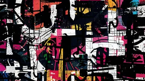 Abstract Analog Grunge Texture Backdrop Stock Footage 300326790