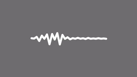 Abstract Analog Line Sound Waves Animation, An abstract representation of s.. Stock Footage 304924792