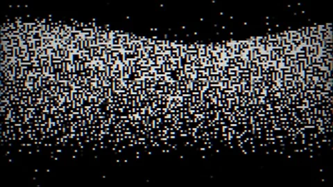 Abstract Analog Television Static and Digital Noise Background Stock Footage 336776090
