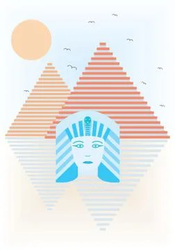 Abstract ancient Egypt Stock Illustration