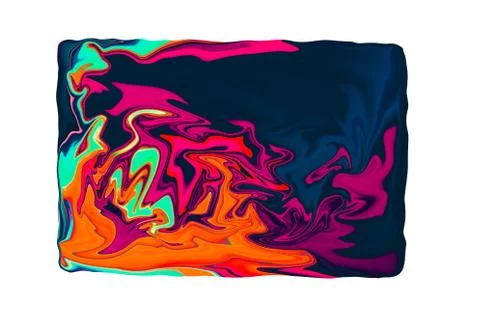 Abstract and blurred blots of rectangular shapes on a white background Illustrazione stock