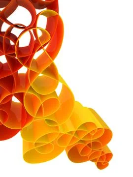 Abstract and colored 3d shapes Stock Illustration