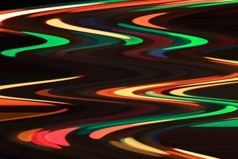 Abstract and colored background with undulating patterns Stock Illustration